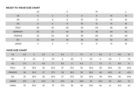 tibi size chart.